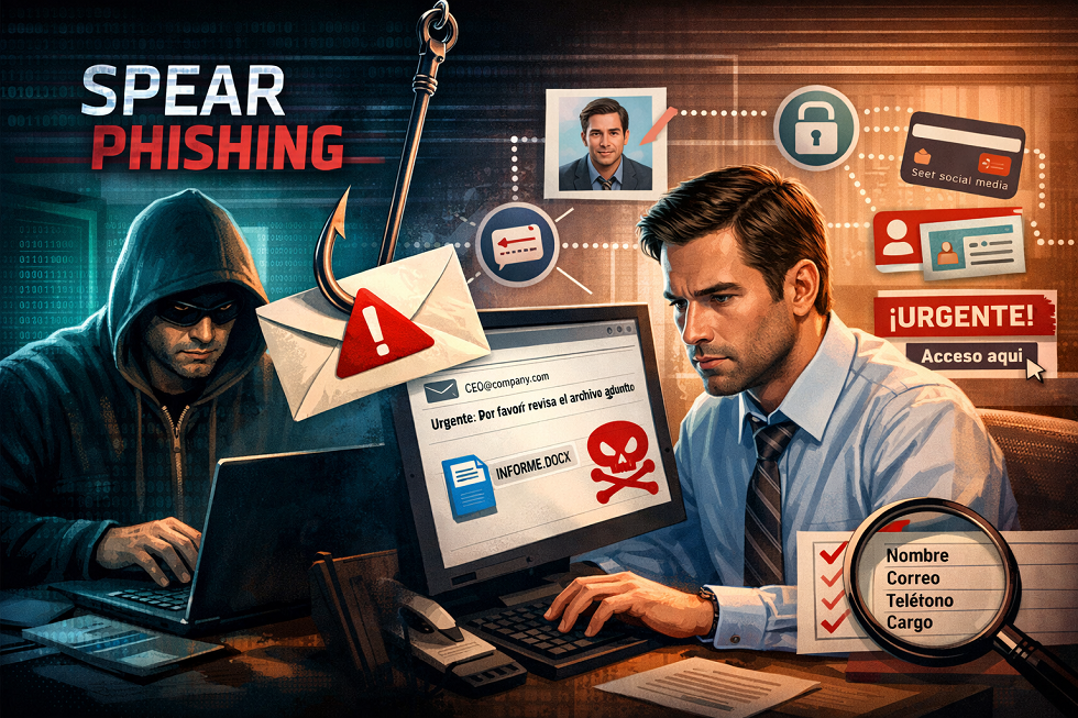 ¿Qué es el «spear phishing»?